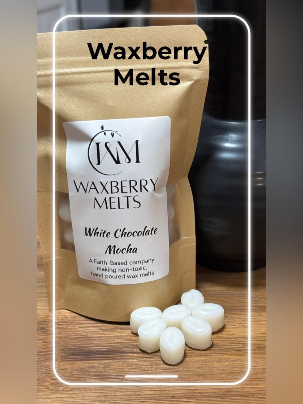 White Chocolate Mocha Espresso Bean Wax Melts Gift Set - Picture 2 of 3